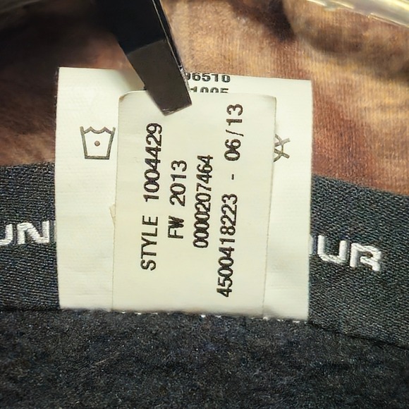 UNDER ARMOUR Hoodie Mens Small Black Camo Logo Storm Fleece Pullover Long Sleeve - Picture 5 of 8